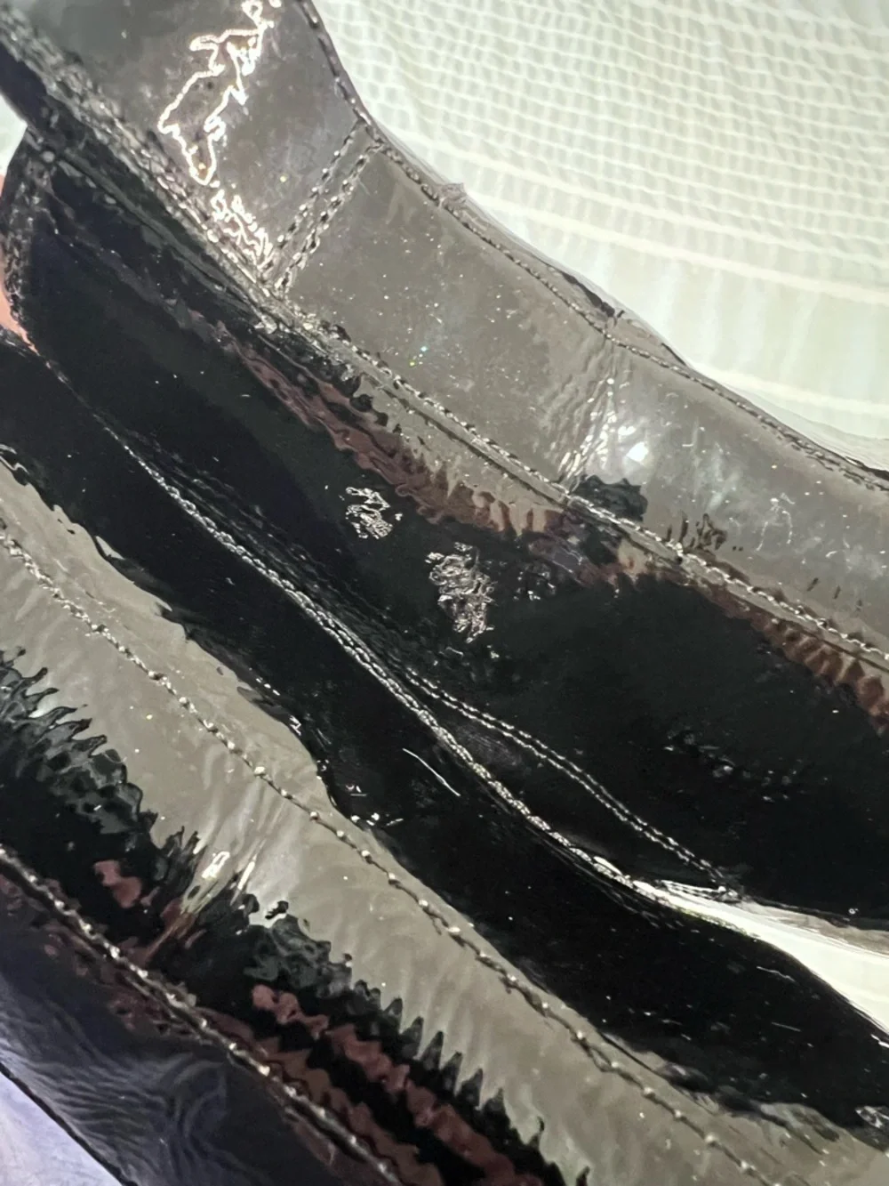 J. Crew Black Patent Leather Pointed Toe Chelsea Boots Womens Size 9.5
